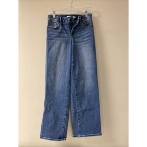 Women's Hidden Los Angeles Jeans Medium Wash Blue Denim Straight Leg Size 25